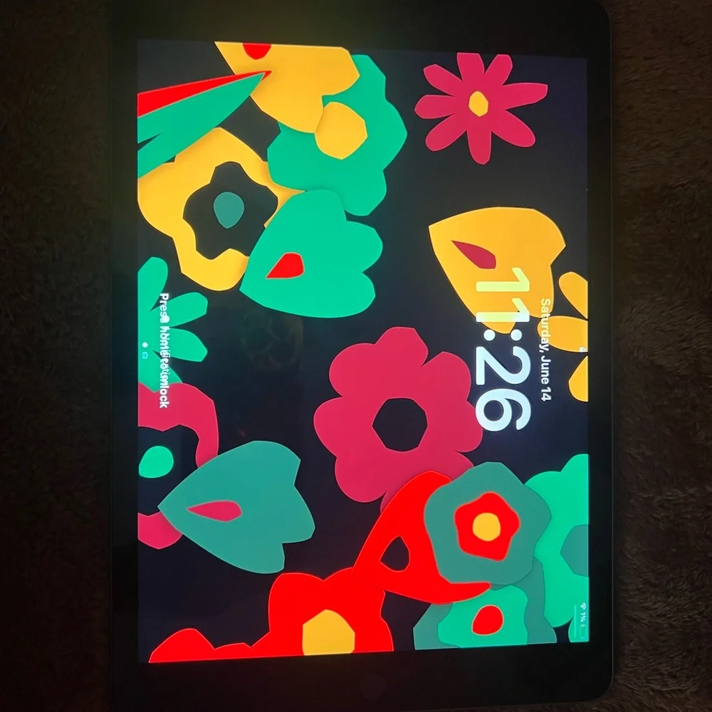 Apple iPad with Vibrant Black Frame